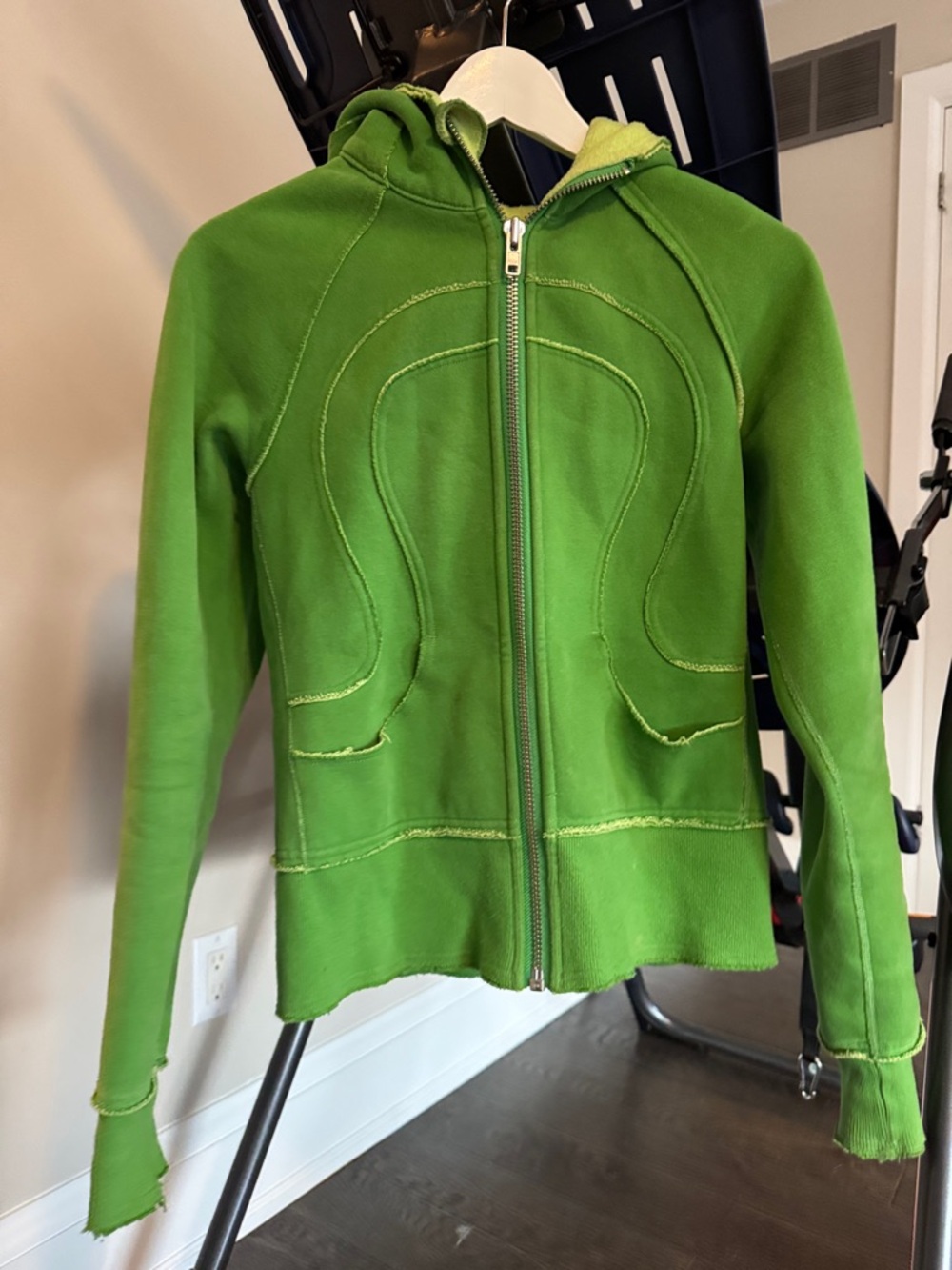 lululemon athletica Green Full-Zip Hoodie Sweater